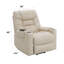 Fauteuil inclinable électrique en cuir ivoire Ai