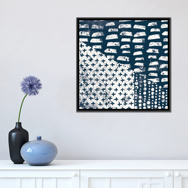 «Mark Fabrication de tuiles II», impression sur toile, H 18 po x l 18 po x P 1,5 po, Toile avec cadre noir, Pas de tapis