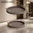 Round Serving Tray Set With Handles, Woven-Texture Faux Leather Ottoman Tray For Coffee Table, Waterproof Decorative Tray For Living Room Home Decor