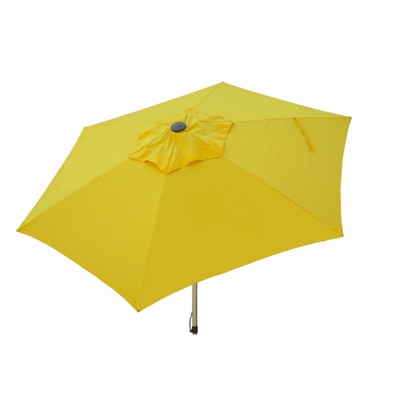 Parasol de marché en aluminium 8,5 pi, Jaune
