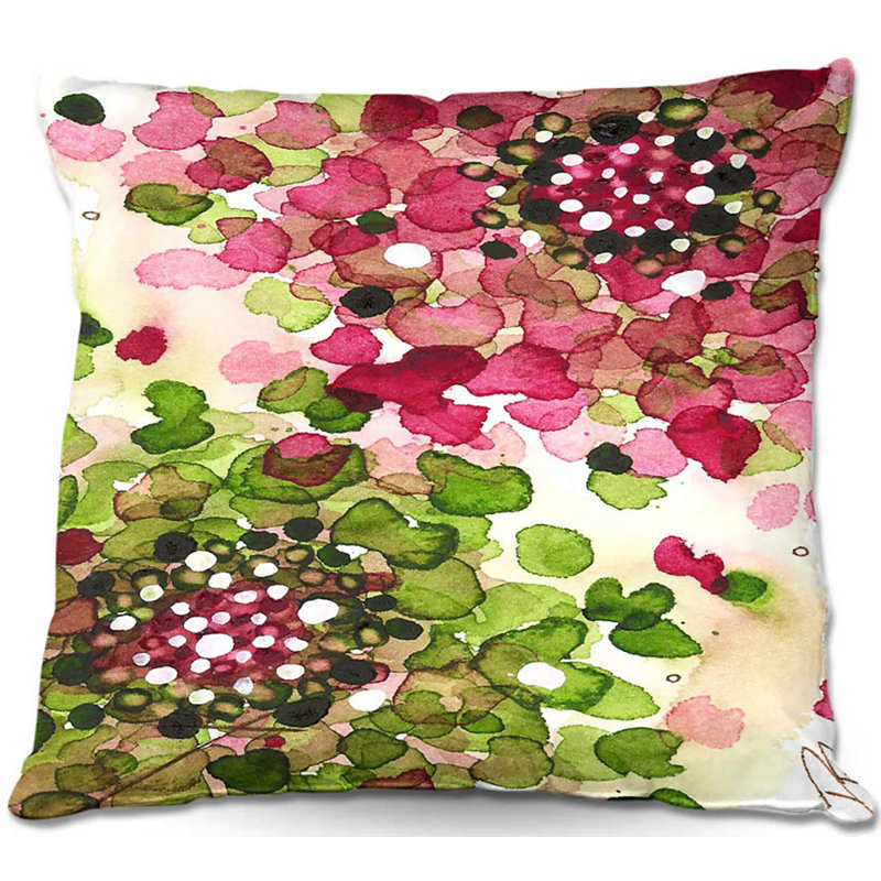 Floral Reversible Throw Pillow, 16" x 16"