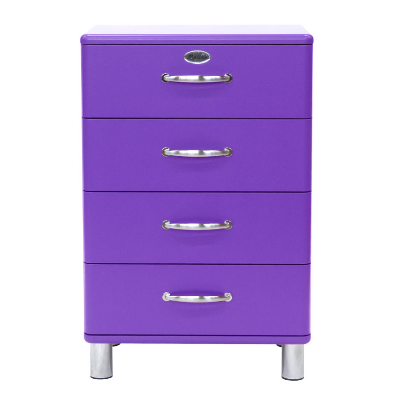 Commode 4 tiroirs Malibu, Violet