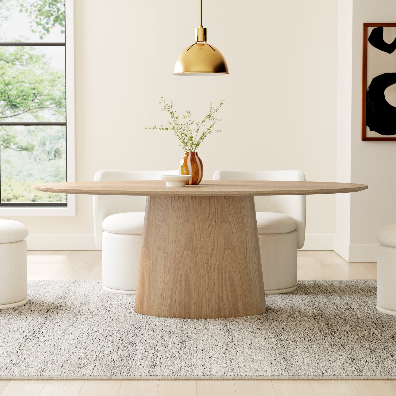 Adara 79" Dining Table, Oak