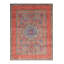 Tapis orange délavé à motif tissé délavé à la machine-1808016191