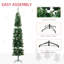 Arbre de Noël élancé avec base en métal
