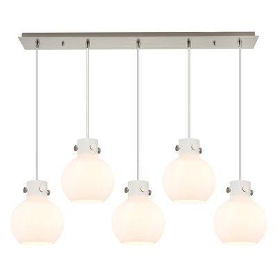 Luminaire suspendu sphère 5 lumières Amrith