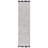 Manhattan 676 Hand Woven Wool/Cotton Striped Rug in Ivory/Black-1150812730