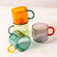 Grande tasse en verre Niko, bleu sarcelle-132873521