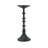 Set of 2 Decorative Black Iron Candle Holder with Spindle Design