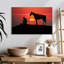 Cowboy du Texas au coucher du soleil-108842522