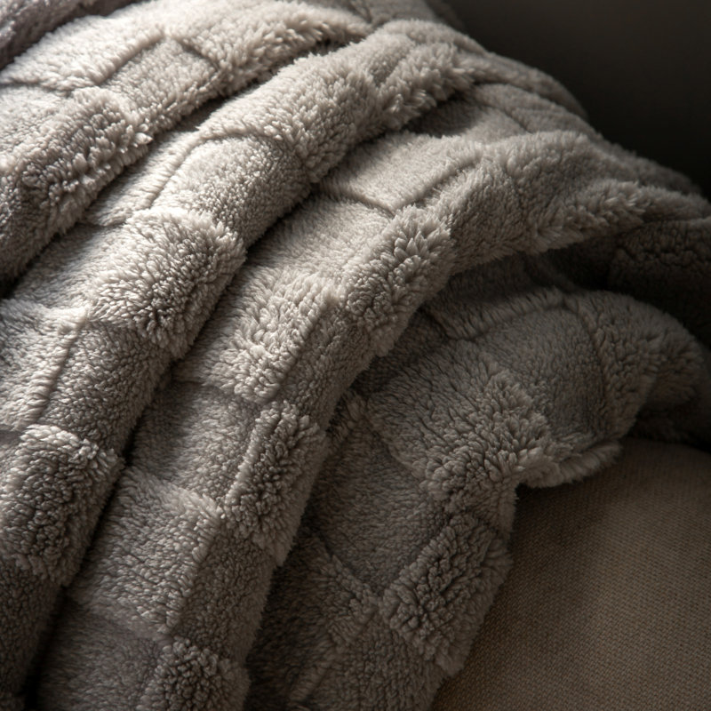 Adrienn Throw Blanket, Grey