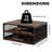 Desktop Printer Stand With Storage, Paper Organzier Shelf Printer Table Desk