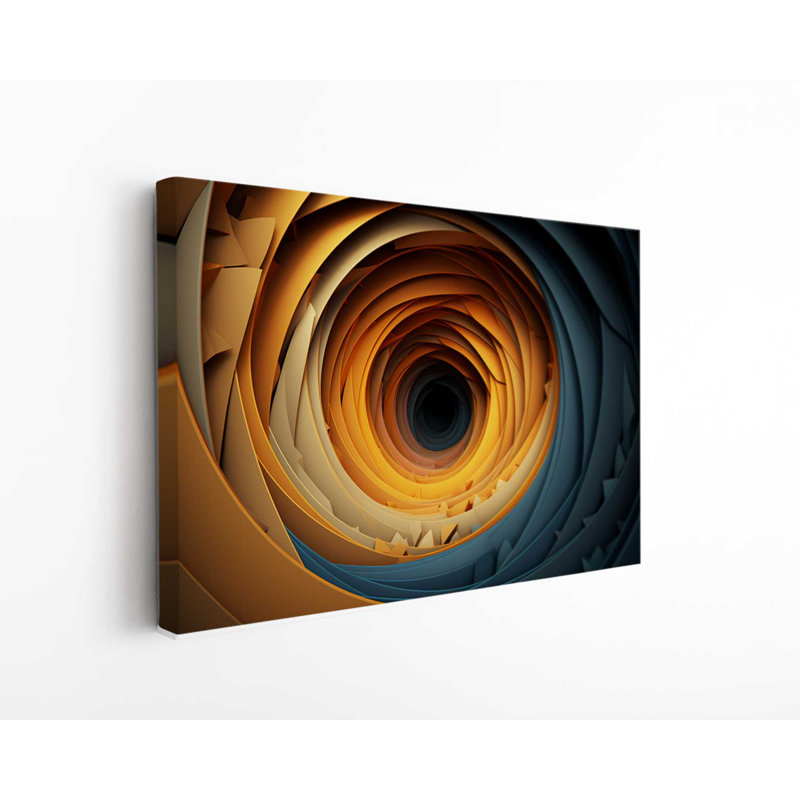 «Contemporary Contemporary», reproduction d'illusion optique 3D sur toile, 40" H x 60" W