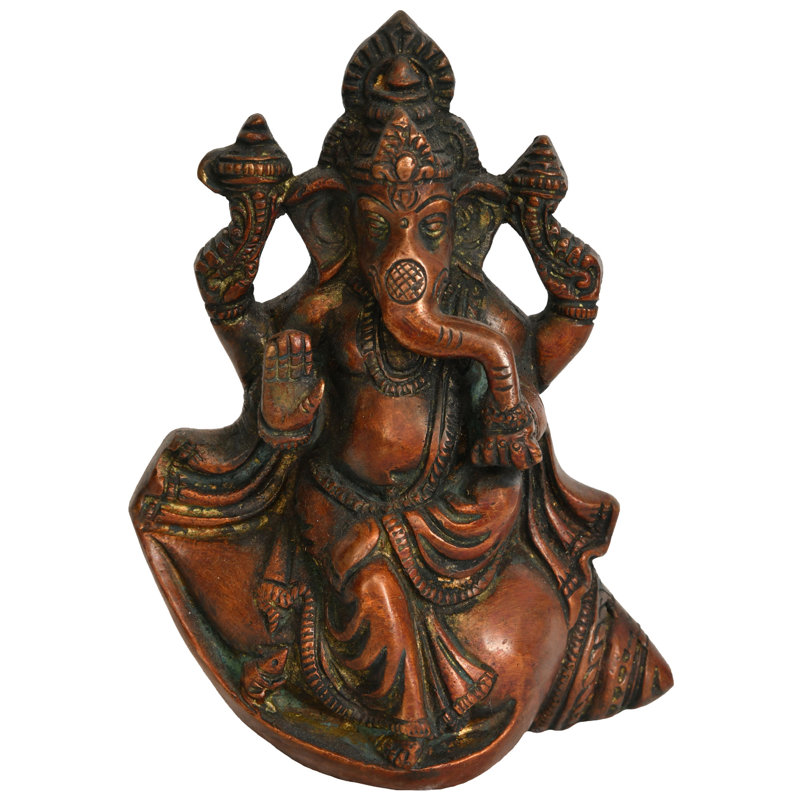 Bhakawan Ganesha assis sur une conque