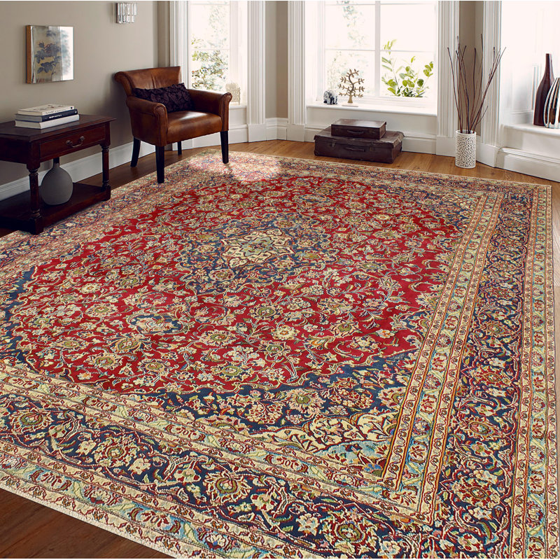 Khusbu Distressed Gavin Red Rug
