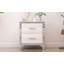 Élégante table de chevet ultrabrillante avec poignée en métal, table de chevet à miroir avec 2 tiroirs pour la chambre à coucher et le salon-1068457760