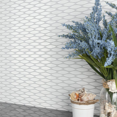 Pescado 12 " x 12-1/2 " Porcelain Mosaic Floor & Wall Tile