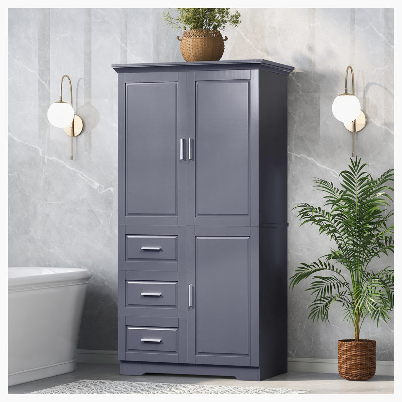 Donnavin 32.6'' Wide 3 - Drawer Storage Cabinet