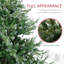 Arbre de Noël artificiel de 7,5 pi avec 1288 branches faciles à façonner, conception à ouverture automatique et base en acier durable pour un décor des Fêtes sans tracas-118095016