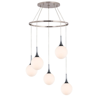 Ovellette 5 - Light LED Cluster Pendant