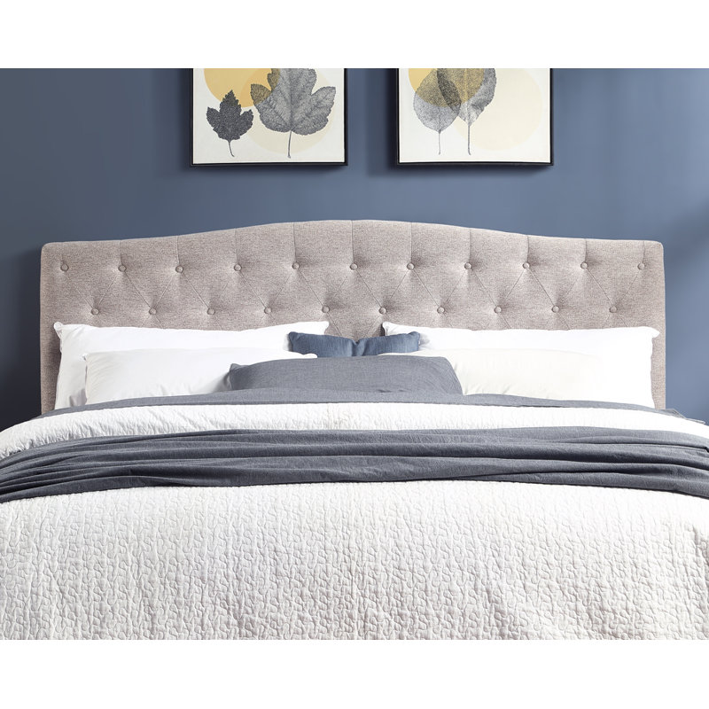 Tête de lit tapissier Gopika, Très grand, gris
