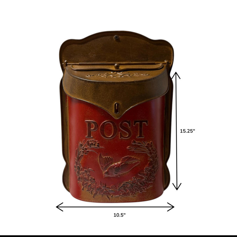 Red & Rust Post Box
