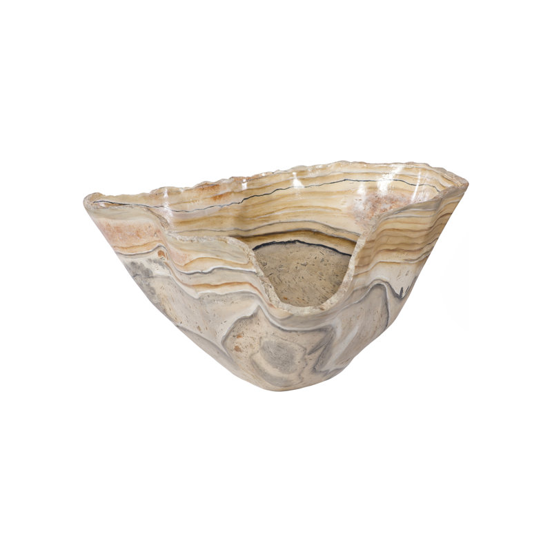 Cast Onyx Bowl, Faux Finish, Large