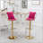 Nakyra Swivel Upholstered Adjustable Height Counter Stool with Metal Frame-1966517523