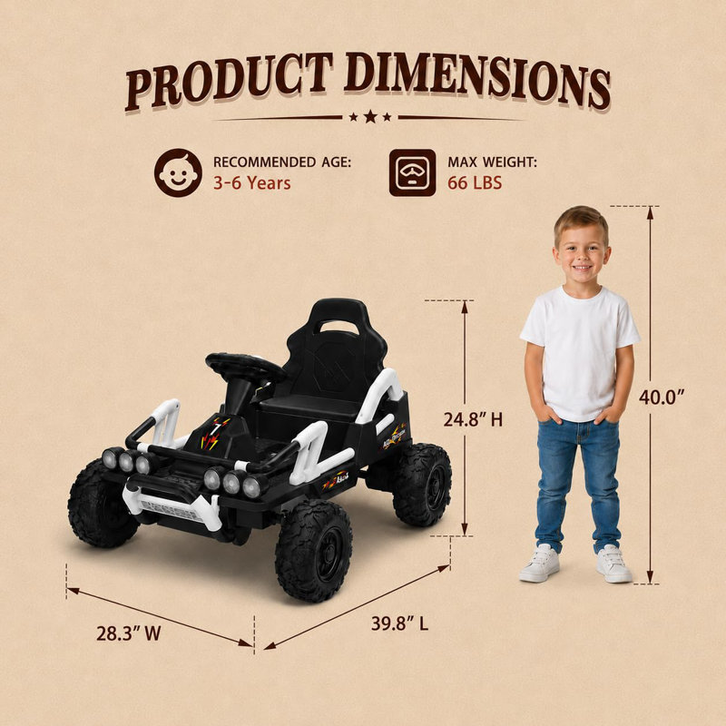 Moto électrique tout-terrain pour enfants 24 V, moteur 350 W, vitesse de 19 km/h