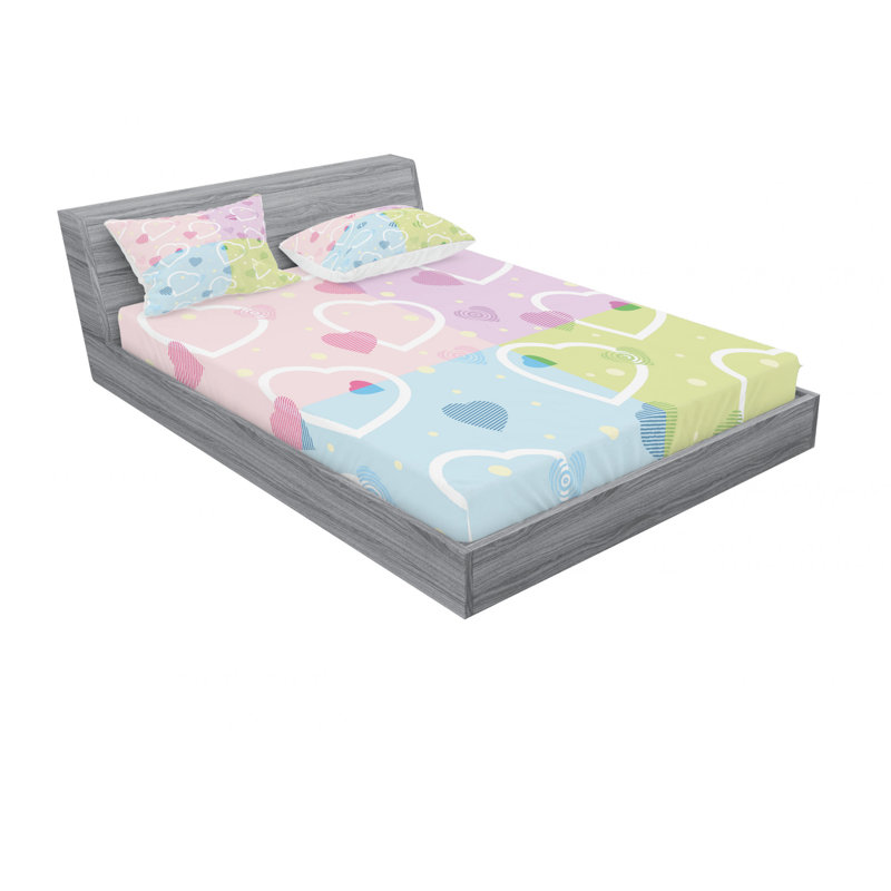 Microfiber Sheet Set, Queen Sheet Set with Fitted Sheet