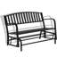 Banc de jardin en acier inoxydable