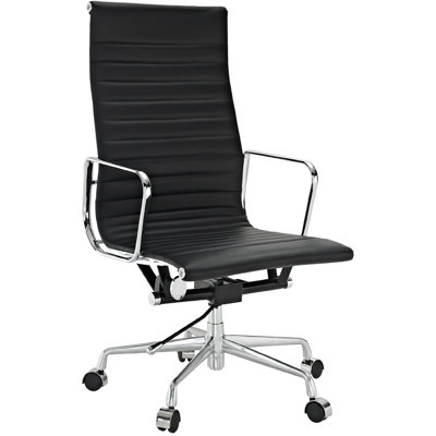 Fauteuil de conférence en cuir véritable