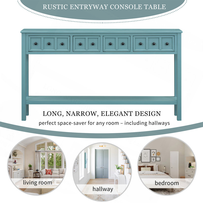 Table d'appoint Tarsita, Turquoise 1
