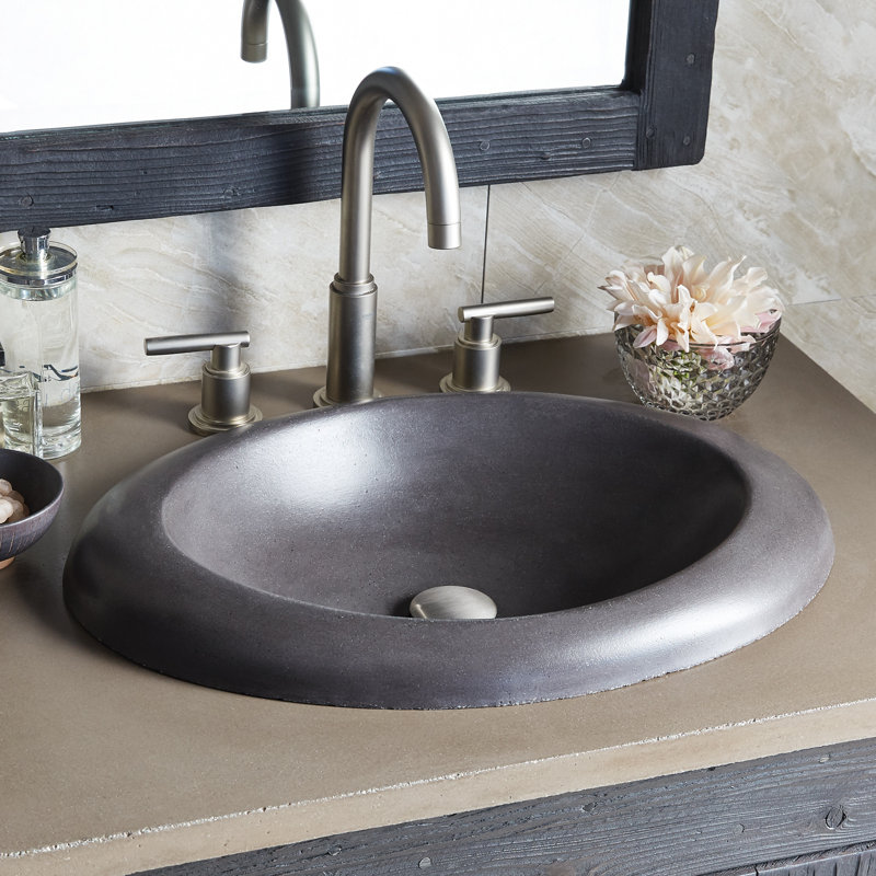 NativeStone 30.5" Single Bathroom Vanity Top, Charcoal