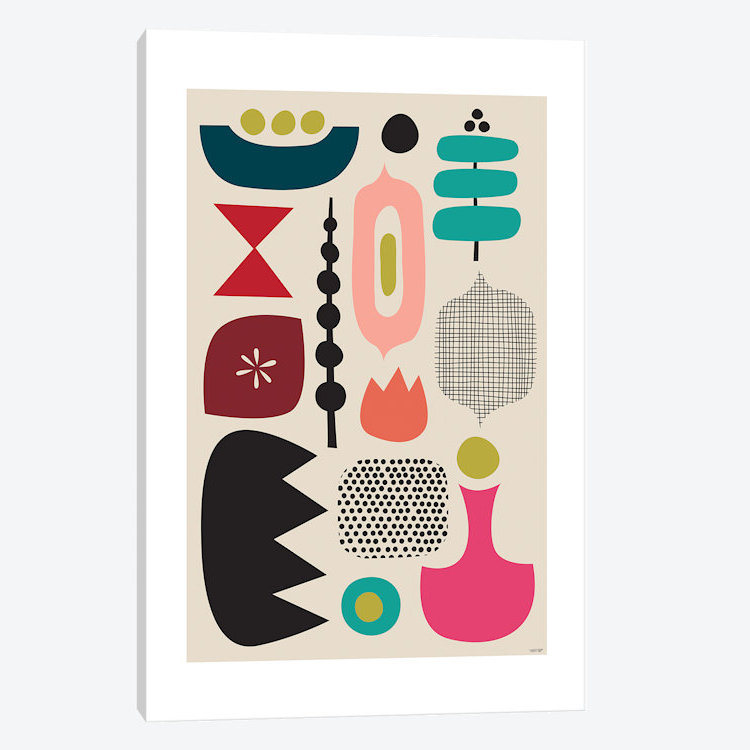 « modern abstract iv », impression sur toile, H 26 po x l 18 po x P 1,5 po, Pas de tapis, Toile tendue