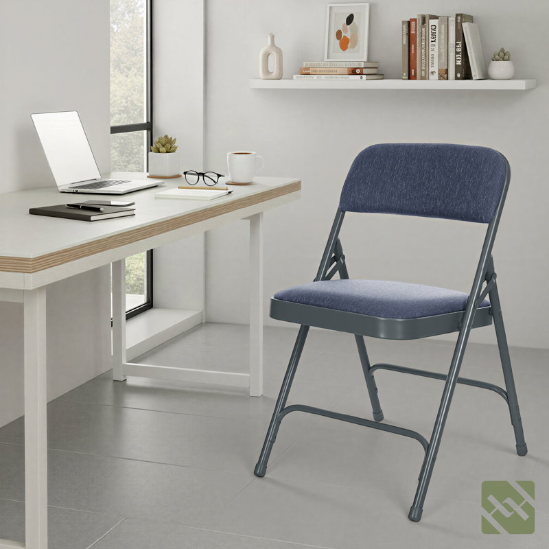 Bernadine Fabric Padded Folding Chair, Imperial Blue