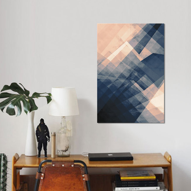 « convergence », reproduction d’impression sur toile tendue, H 60 po x l 40po x P 1,5 po, Toile tendue, Pas de tapis