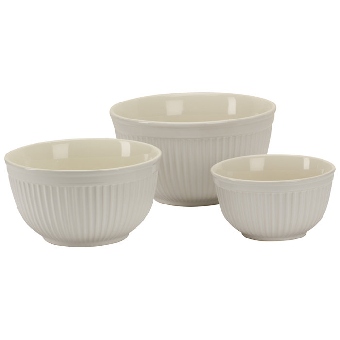 Simsbury Mixing Bowls (Set of 3), White