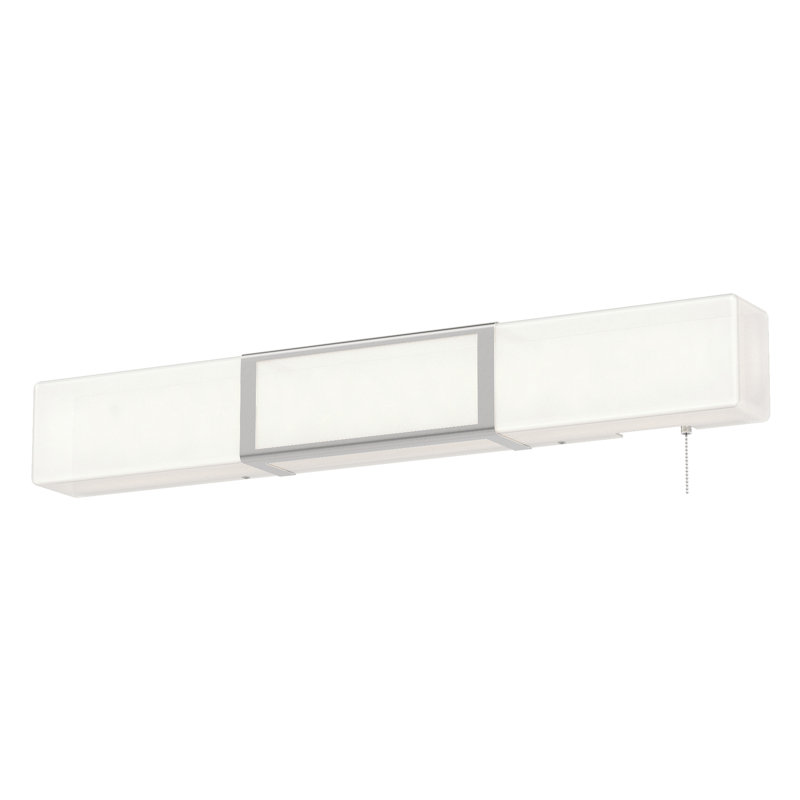 2 lumières nickel satiné, H 5 po x l 36 po x P 3,6 po