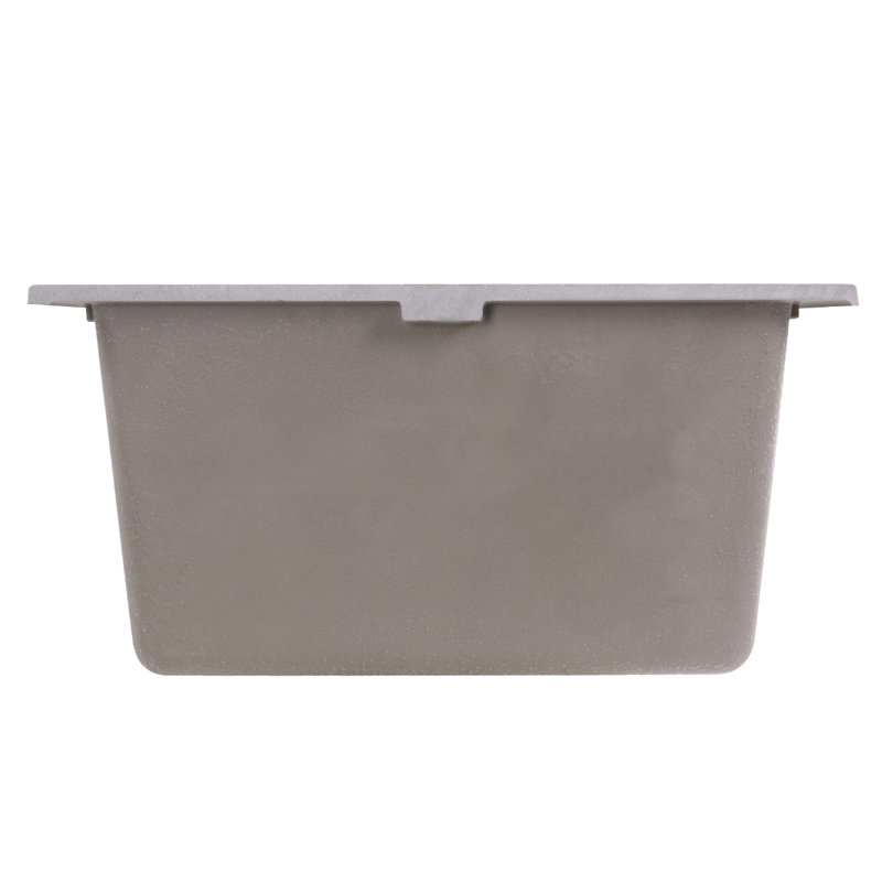 Plymouth 17'' L Single Basin Kitchen Sink, Truffle
