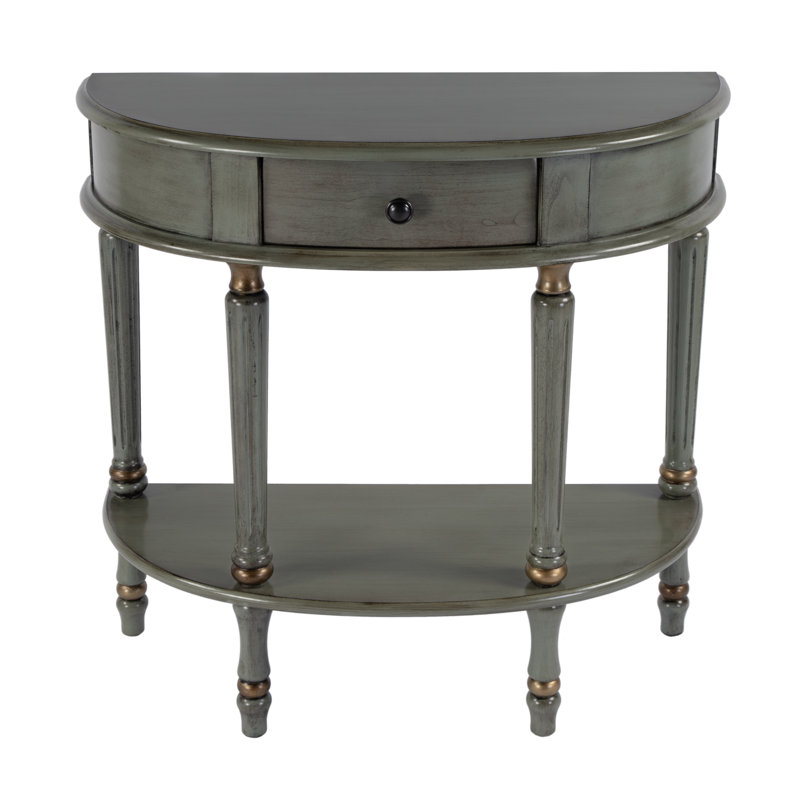 Console 43,3 po Alleena, Vert antique