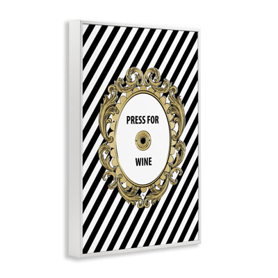 Classy & Chic Press for Wine Framed Giclee Art, design by Martina Pavlova