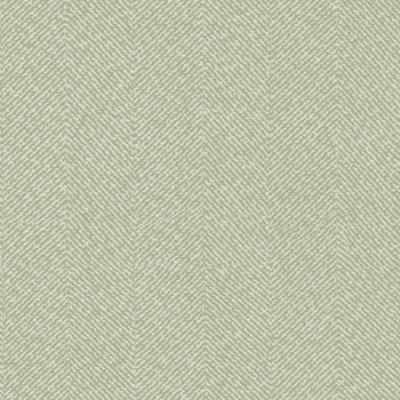  Herringbone Texture Mossbank Green Wallpaper