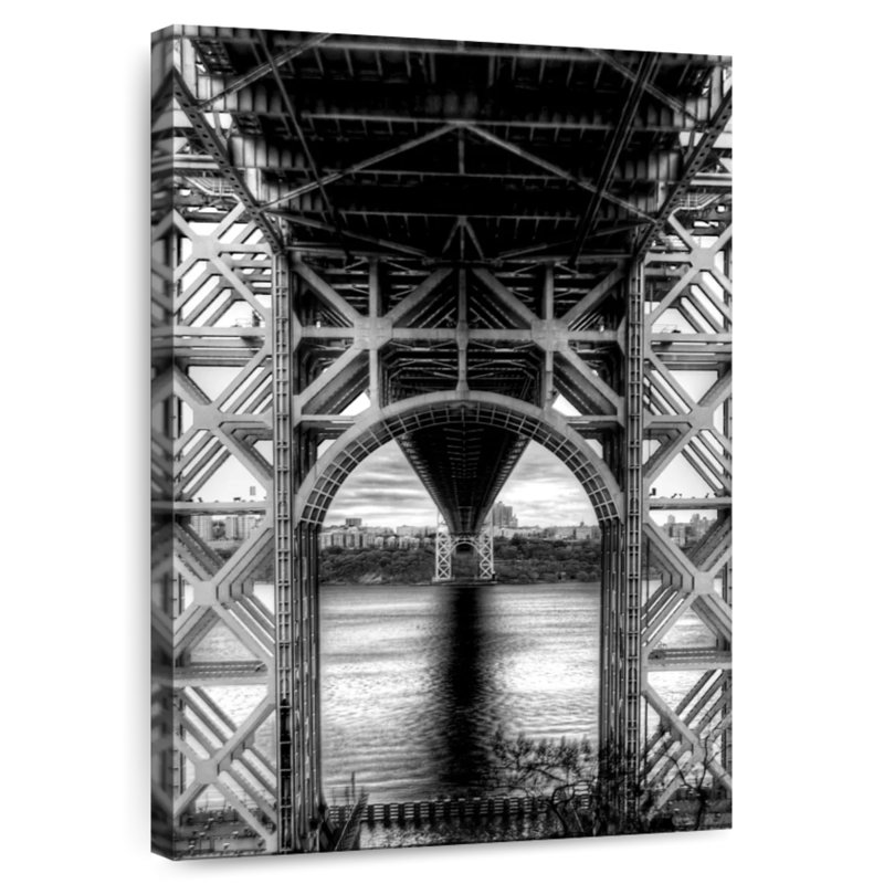 Lilie Below George Washington Bridge, 12" H x 8" W