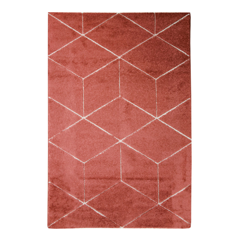 Zeinab Geometric Shag Area Rug, Rectangle 190 x 290cm