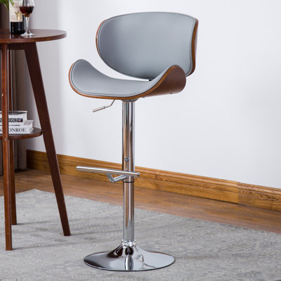 Swivel Upholstered Adjustable Height Counter Stool