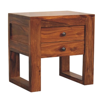 Skerry 40cm W Solid Wood Bedside Table