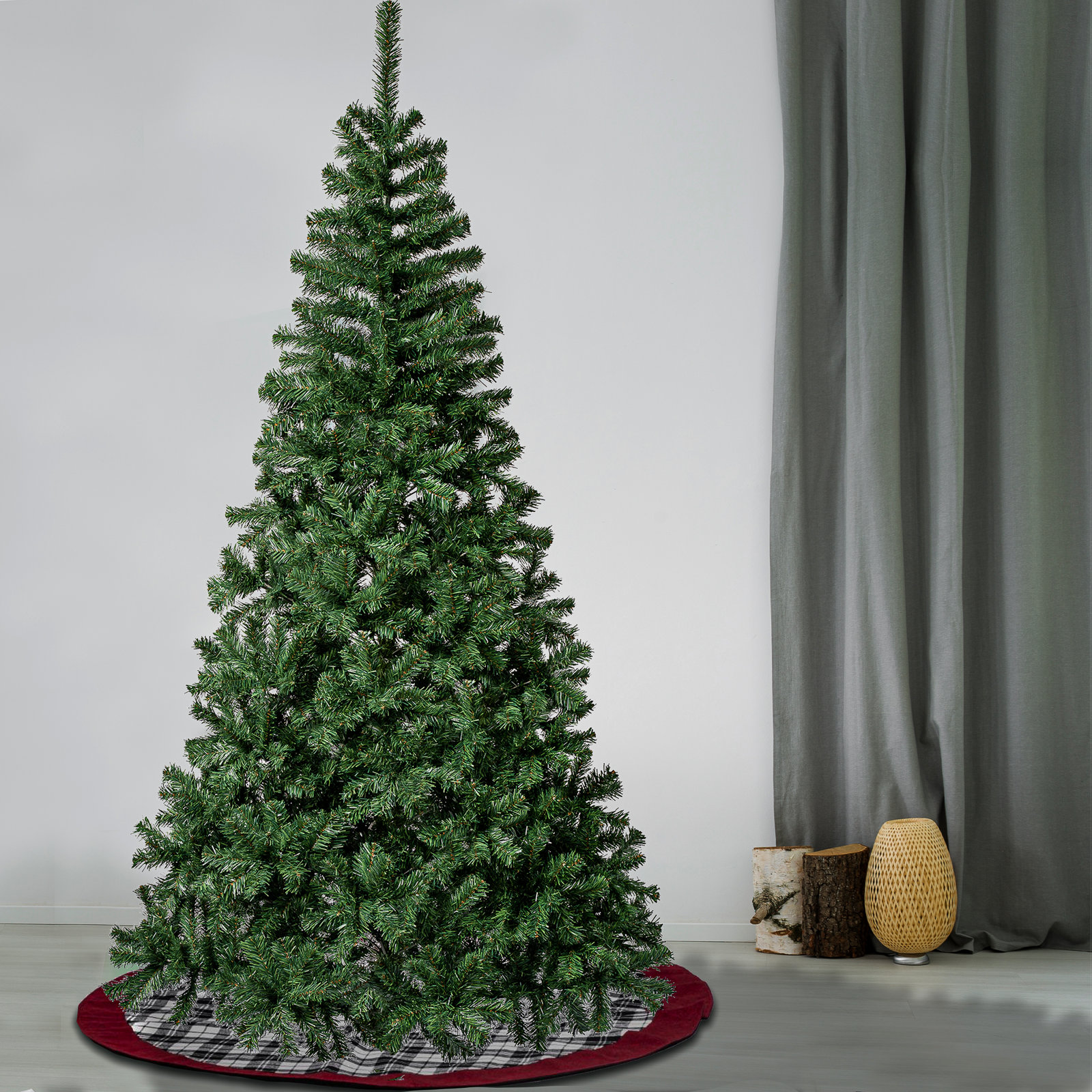 9' Spruce Christmas Tree - The Holiday Aisle®, 7.5' H
