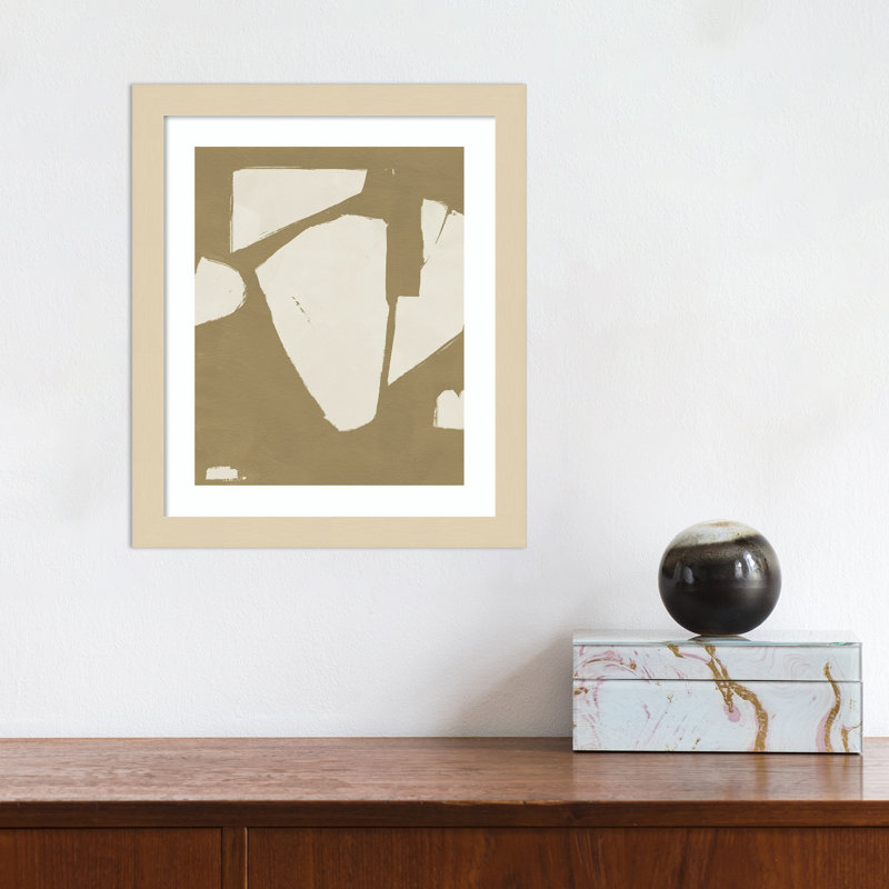 Chunky Abstract III par Jacob Green - reproduction de cadre photo, Encadrement brun, H 13 po x l 11 po x P 1 po
