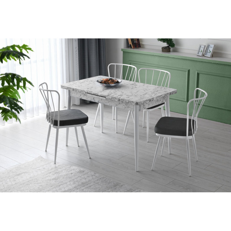 Chair Set, Black, White